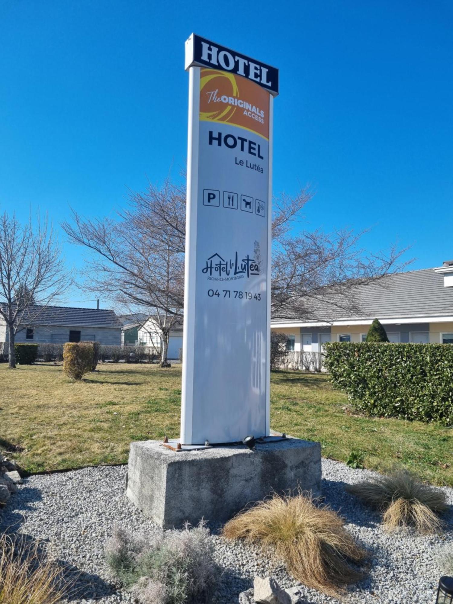 The Originals Access, Hotel Le Lutea Riom-es-Montagnes Exterior foto